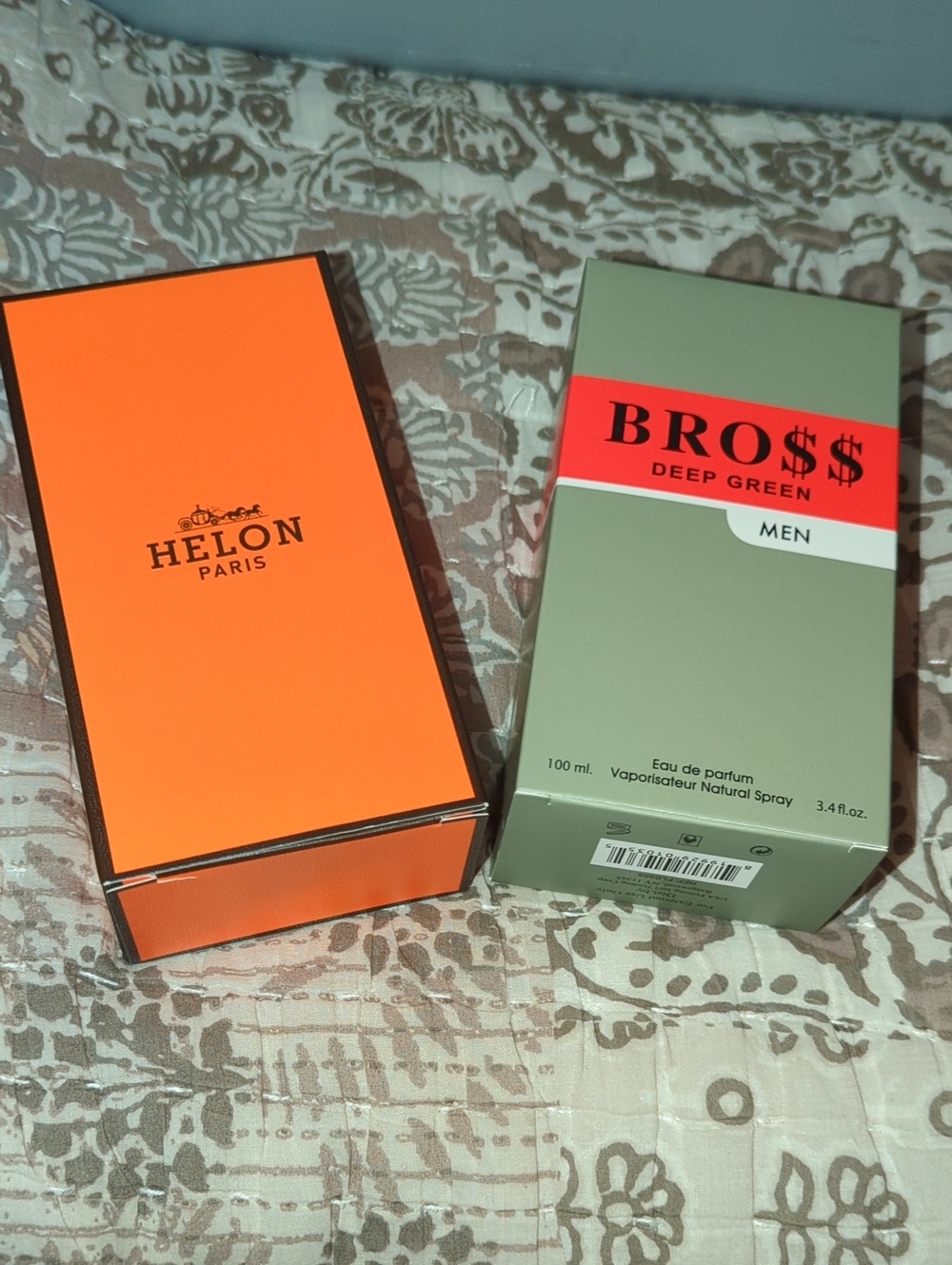 Men's Fragrance Set — Bright Orange & Olive Green